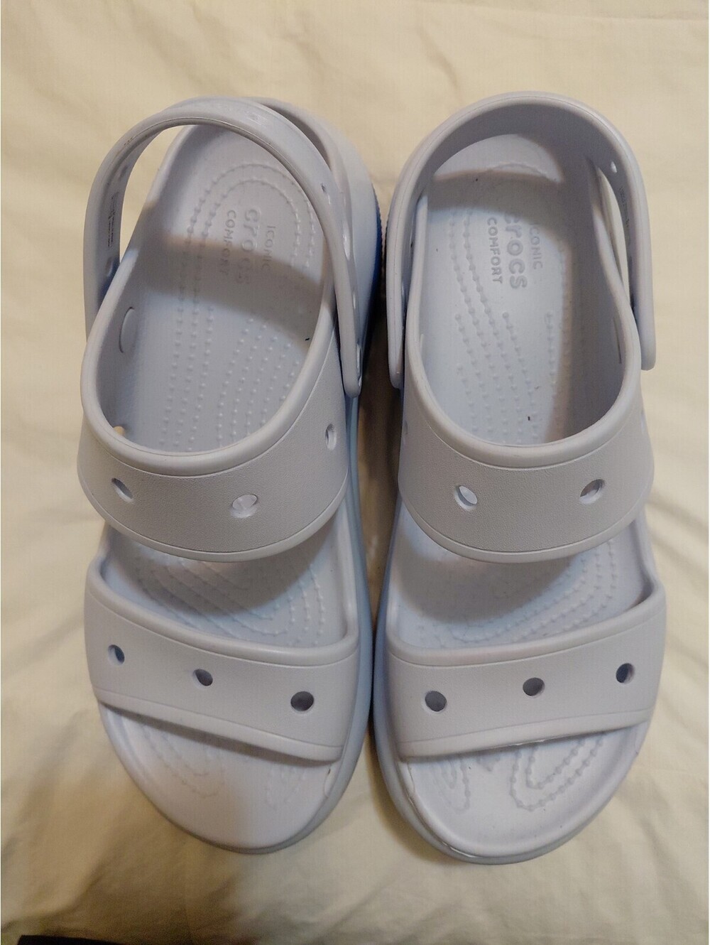 Crocs Light Violette Sandals Women's Size 11 Excellent Condition